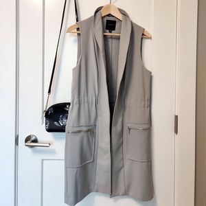 Dynamite sleeveless vest in Muted Lilac